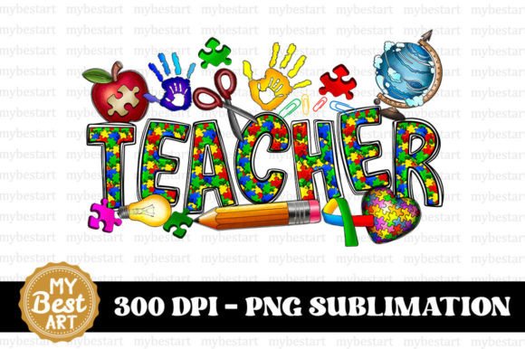 Autism Teacher PNG: A Versatile Asset for Sublimation Printing and Creative Design