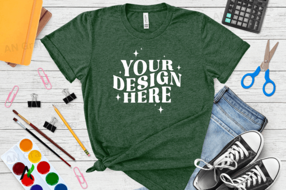 Bella Canvas 3413 Female Mockup - 016: A Professional Tool for Showcasing T-Shirt Designs