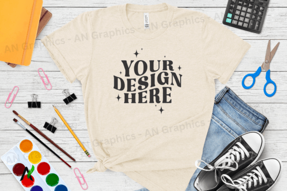 Bella Canvas 3413 Female Mockup - 027: A Professional Design Tool for Back To School Creations