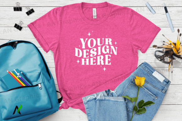 Bella Canvas 3413 Female Mockup - 054