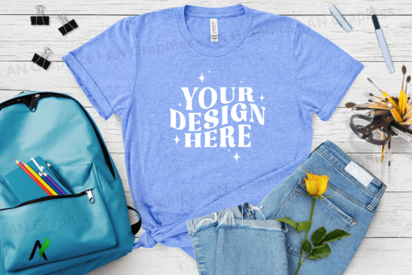 Bella Canvas 3413 Female Mockup - 056: A Professional Tool for T-Shirt Design Presentation