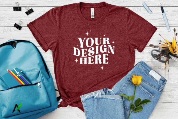 Bella Canvas 3413 Female Mockup - 072: A Professional Tool for Showcasing T-Shirt Designs