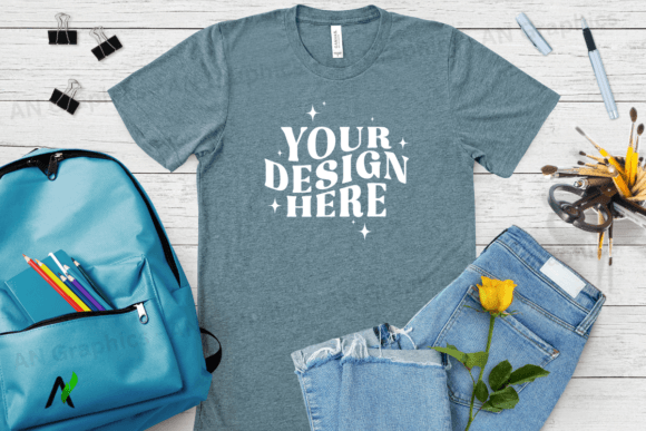 Bella Canvas 3413 Unisex Mockup - 012: A Professional Solution for T-Shirt Designers and Printers