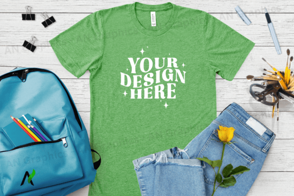 Bella Canvas 3413 Unisex Mockup - 017: A Professional Tool for T-Shirt Design Presentation