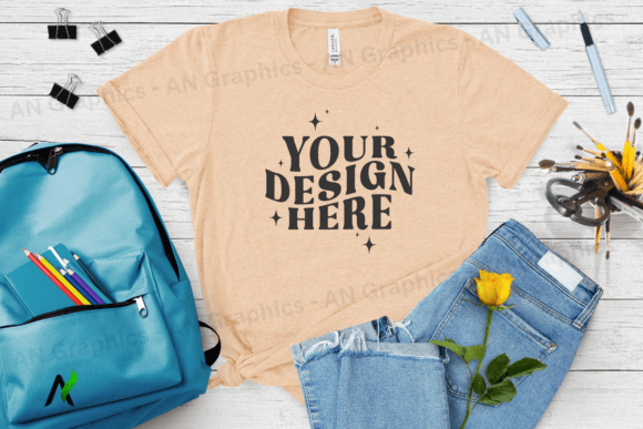 Enhancing Your Design Workflow with Bella Canvas 3413 Female Mockup - 087