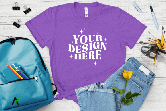 Everything You Need to Know About the Bella Canvas 3413 Female Mockup - 085 and Back To School Design