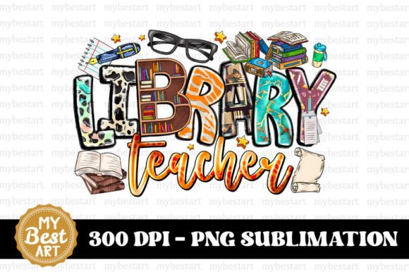 Library Teacher PNG: A Versatile Asset for Sublimation Printing and Creative Design