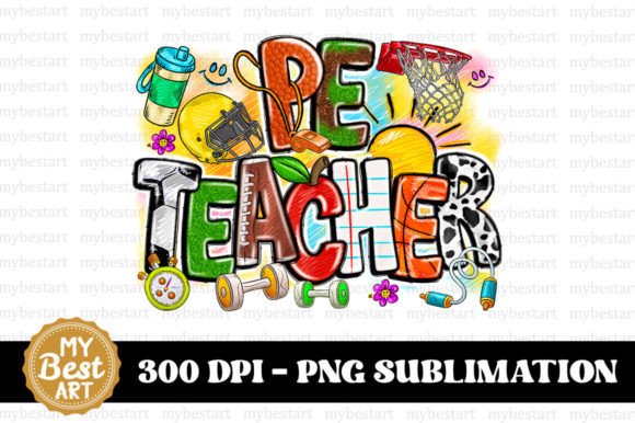 Pe Teacher PNG: A Versatile Design for Sublimation Printing