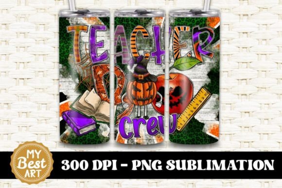 Teacher Boo Crew Tumbler PNG: A Spooky Sublimation Asset for Creative Projects