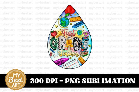 Teacher Earring PNG for Sublimation Printing