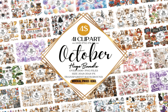The October Clipart Huge Bundle: A Strategic Resource for Creativity and Communication
